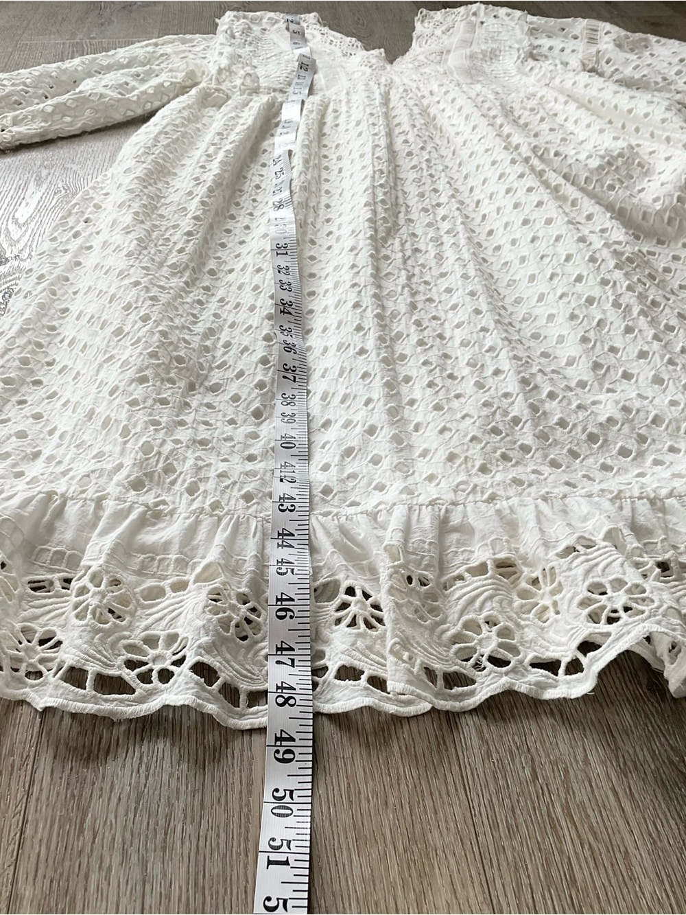 Anthropologie Forever That Girl White Lace Midi Dress Size Medium - Picture 13 of 15